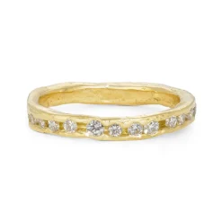 Tomfoolery Bright White Channel Ring New