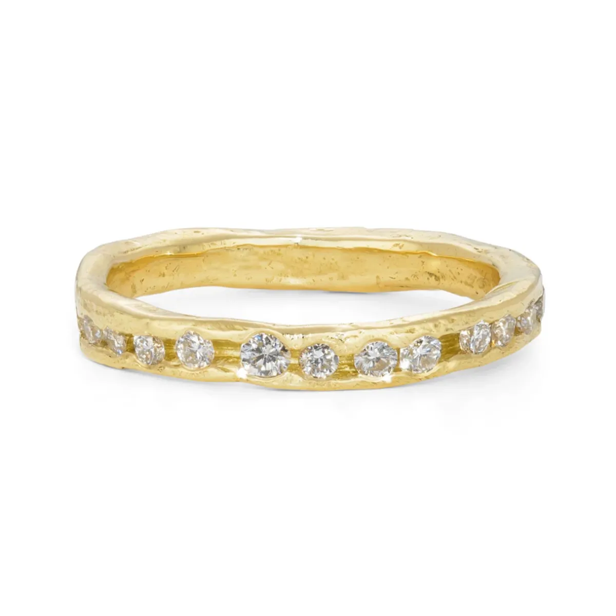 Tomfoolery Bright White Channel Ring New