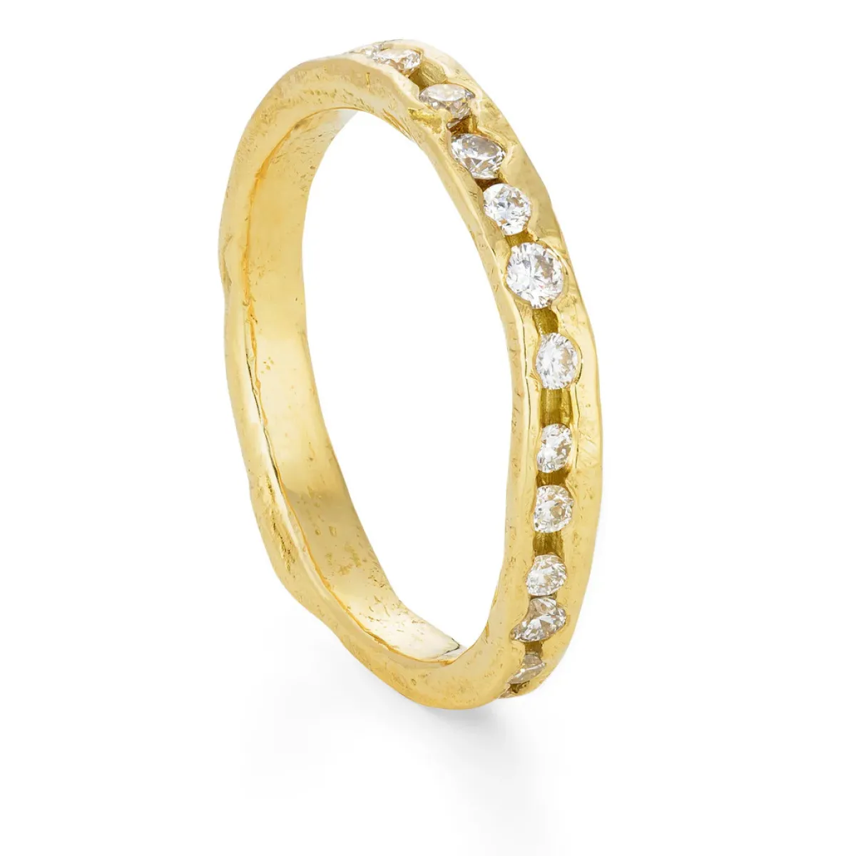Tomfoolery Bright White Channel Ring New