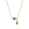 Tomfoolery Brown Eye Teardrop Necklace Hot