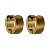 Tomfoolery Brown Titanium Cuff Hoops New
