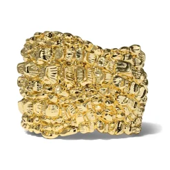 Tomfoolery Brut Gold Crocco Cuff Discount