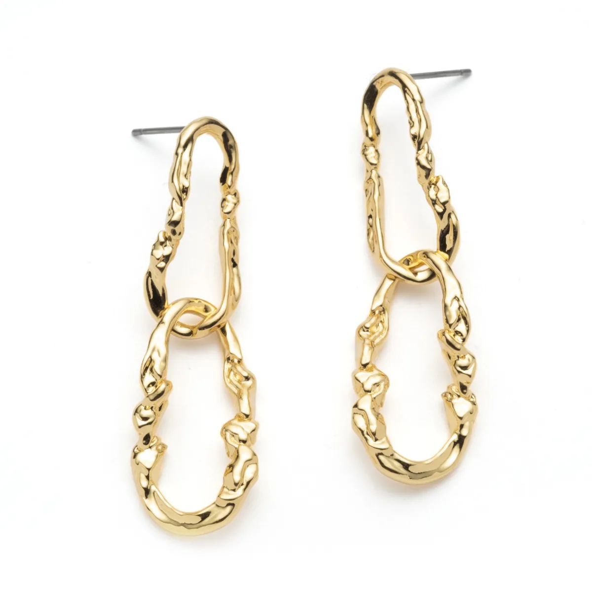 Tomfoolery Brut Link Post Drop Earrings Sale