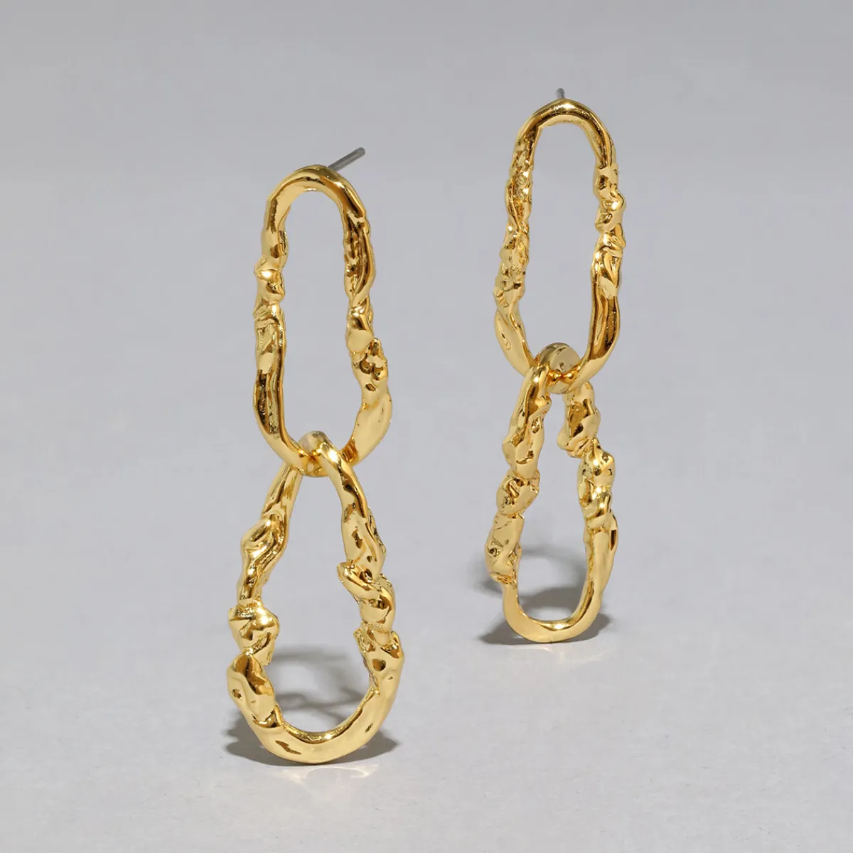 Tomfoolery Brut Link Post Drop Earrings Sale