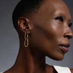 Tomfoolery Brut Link Post Drop Earrings Sale