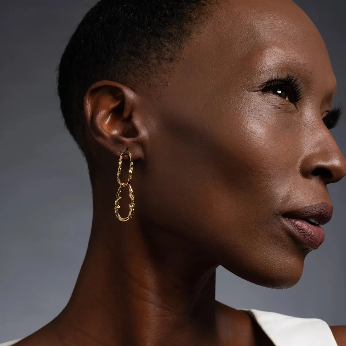 Tomfoolery Brut Link Post Drop Earrings Sale