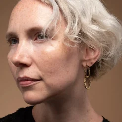 Tomfoolery Brut Link Post Drop Earrings Sale