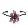 Tomfoolery Burnt Fleur Cuff Bracelet Magenta Best