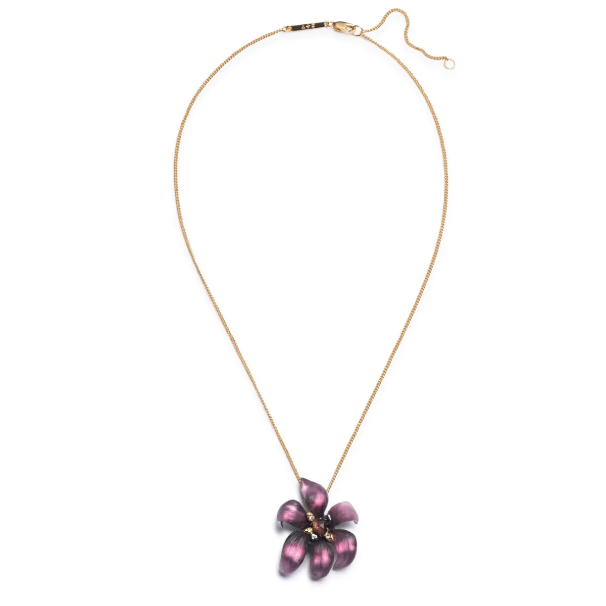 Tomfoolery Burnt Fleur Flower Pendant Outlet