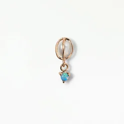 Tomfoolery Caged Pearl & Opal Drop Earrings Outlet