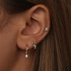 Tomfoolery Caged Pearl Stud Earring Outlet