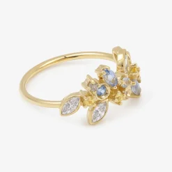 Tomfoolery Camélia Diamond & Sapphire Ring Sale