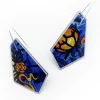 Tomfoolery Canto Brew Recycled Aluminium Drop Earrings in Blue Online