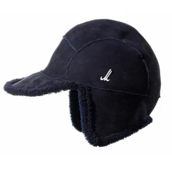 Tomfoolery Cap in Dark Blue Lambskin Clearance