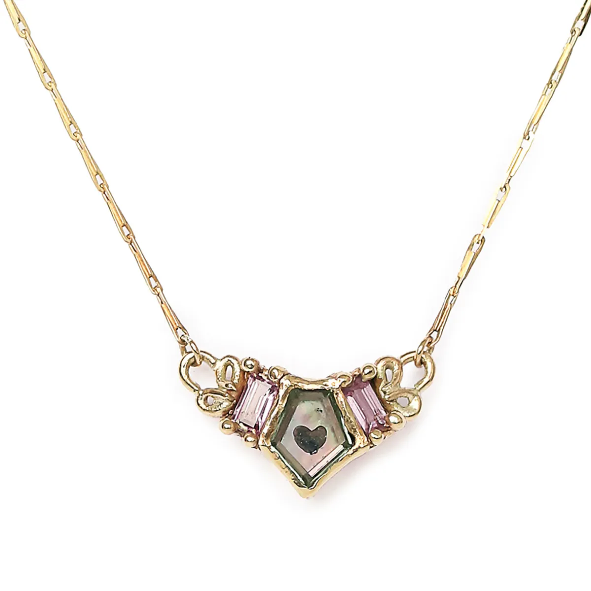 Tomfoolery Captured Heart Necklace New