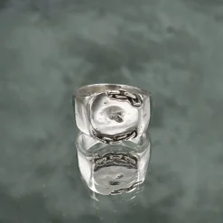 Tomfoolery Cartena Signet Ring in Silver Discount
