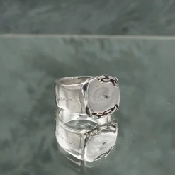 Tomfoolery Cartena Signet Ring in Silver Discount
