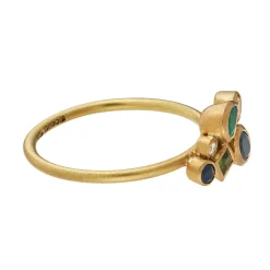 Tomfoolery Catkin Happenstance Emerald Plume Art Ring Outlet