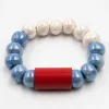Tomfoolery Ceramic Beaded Bracelet Blue Online