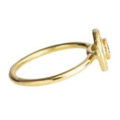 Tomfoolery Champagne Diamond & 18ct Yellow Gold Cluster Ring Discount