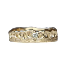 Tomfoolery Champagne Diamond Coral Ring Outlet