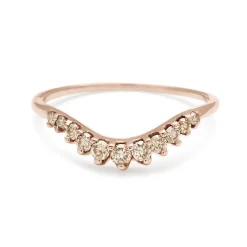 Tomfoolery Champagne Diamond Tiara Curve Band Hot