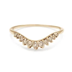 Tomfoolery Champagne Diamond Tiara Curve Band Hot