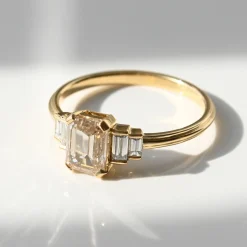 Tomfoolery Champagne Empire Five Step Diamond Ring Online