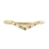 Tomfoolery Chevron Wedding Ring with Baguette Diamonds Outlet