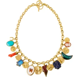 Tomfoolery Chunky Charm Necklace Sale