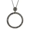 Tomfoolery Circular Drop Crystal Pendant Fashion