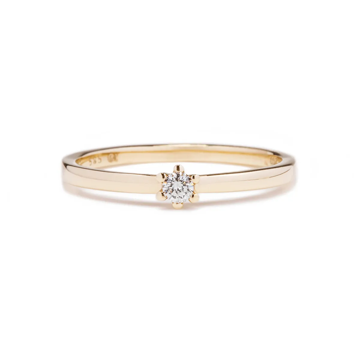 Tomfoolery Claw-Set Diamond Solitaire Ring Sale