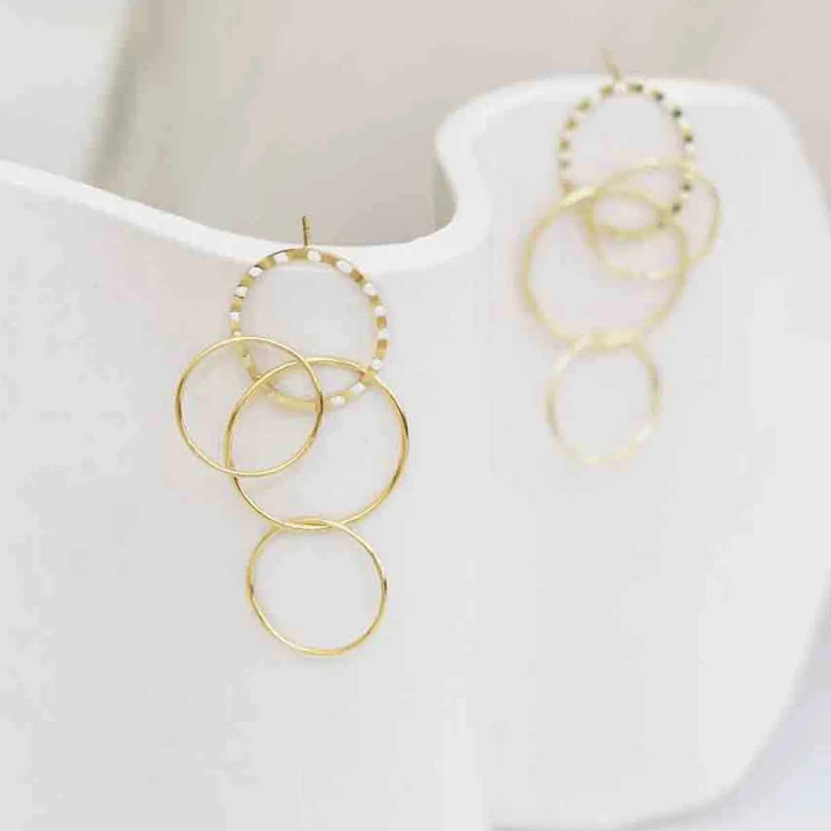 Tomfoolery Colisee Ivory Maxi Earrings Outlet