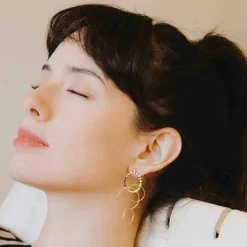 Tomfoolery Colisee Ivory Maxi Earrings Outlet
