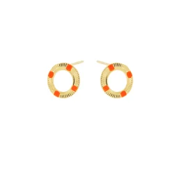 Tomfoolery Coliseo Orange Studs New