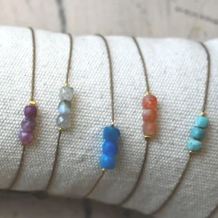 Tomfoolery Cool Triple Gemstone Bracelet Hot