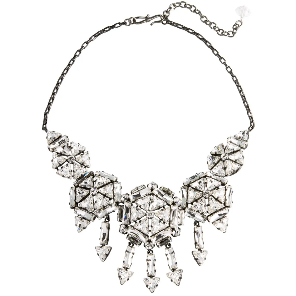 Tomfoolery Cosmo Queen Crystal Five Circle Statement Necklace Outlet