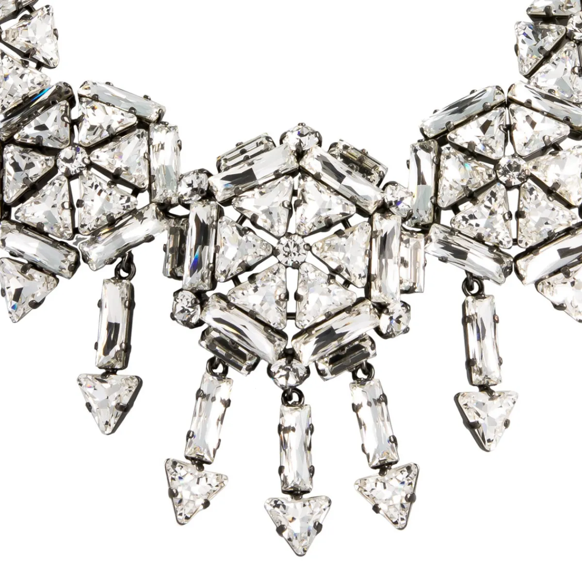 Tomfoolery Cosmo Queen Crystal Five Circle Statement Necklace Outlet