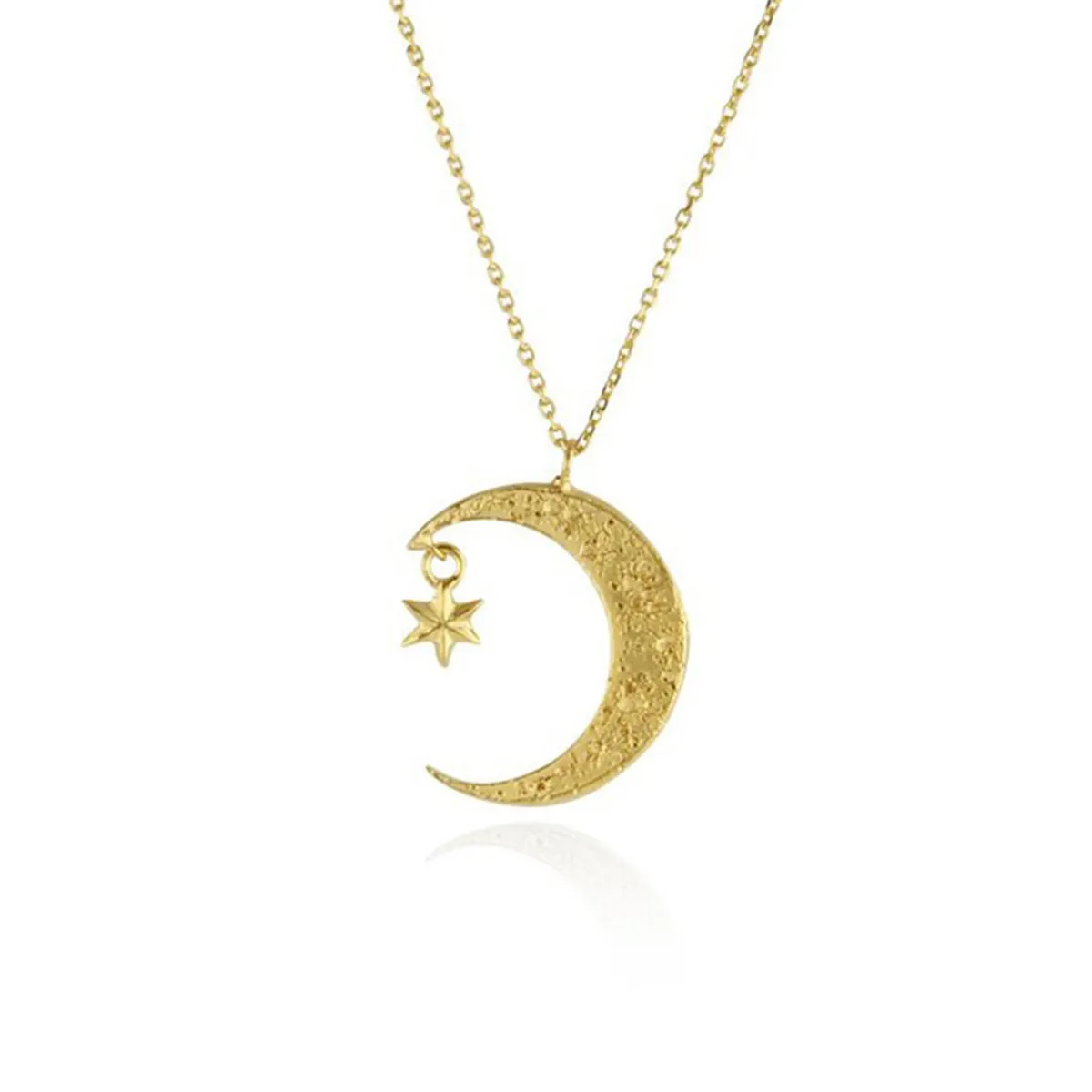Tomfoolery Crescent Moon & Star Necklace Clearance