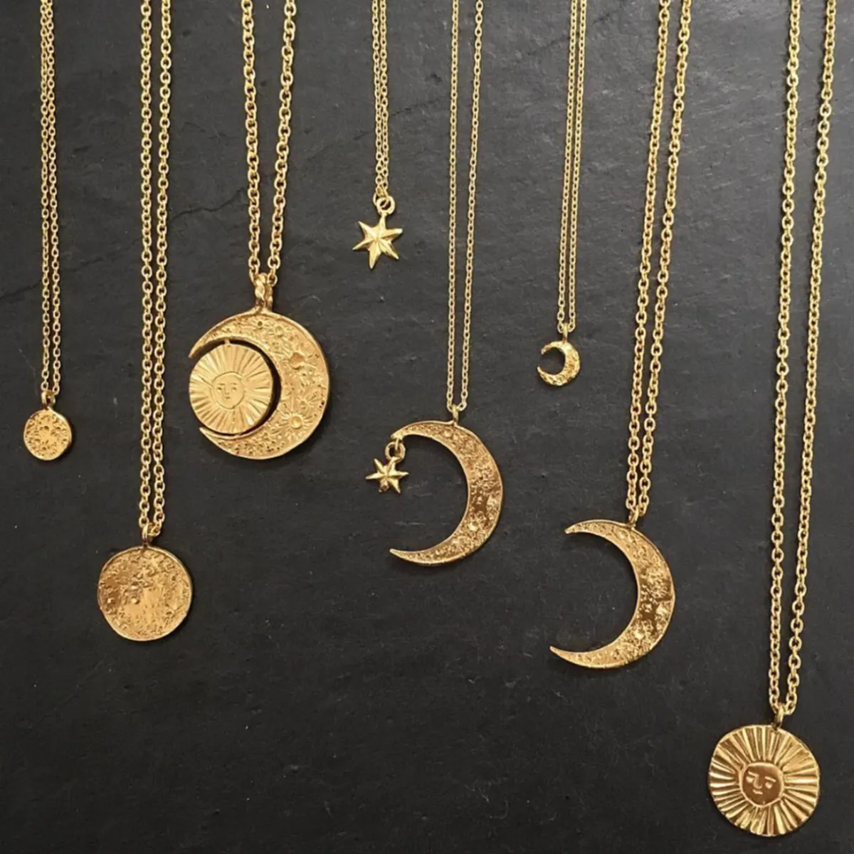 Tomfoolery Crescent Moon & Star Necklace Clearance