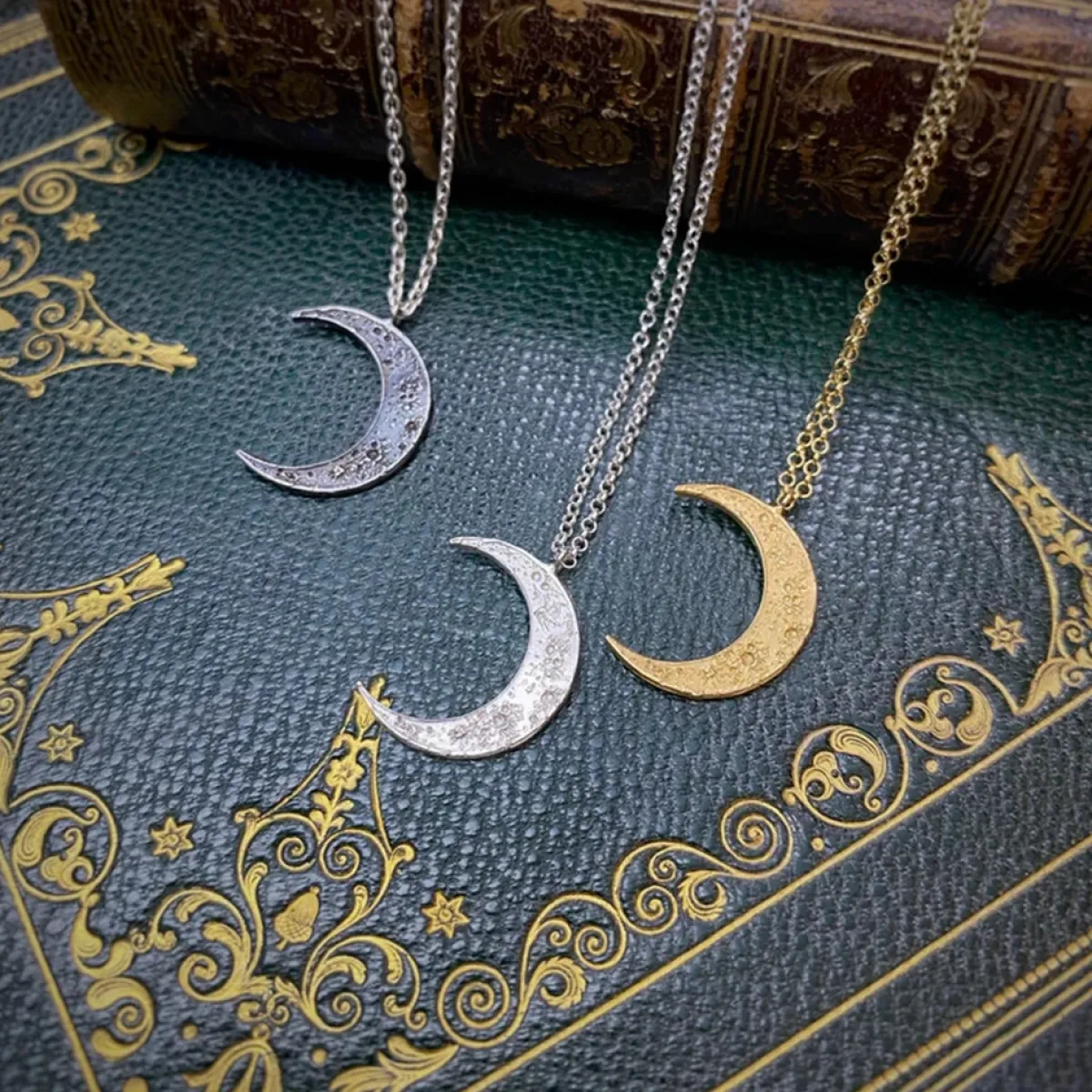 Tomfoolery Crescent Moon Pendant Online