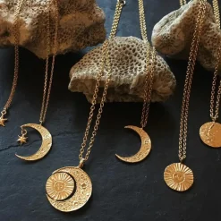 Tomfoolery Crescent Moon Pendant Online