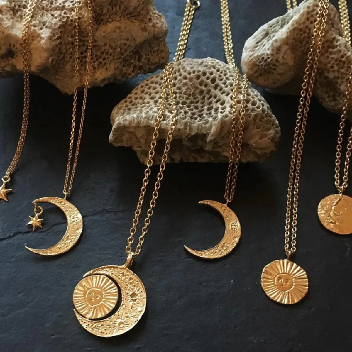 Tomfoolery Crescent Moon Pendant Online