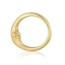 Tomfoolery Crescent Moonface Ring Sale