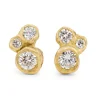 Tomfoolery Crested Diamond Cluster Studs Fashion