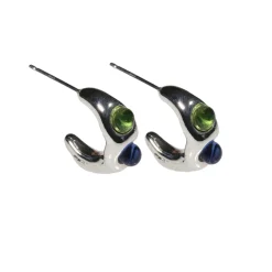 Tomfoolery Crippy Two Sphere Glass Mini Hoops Online