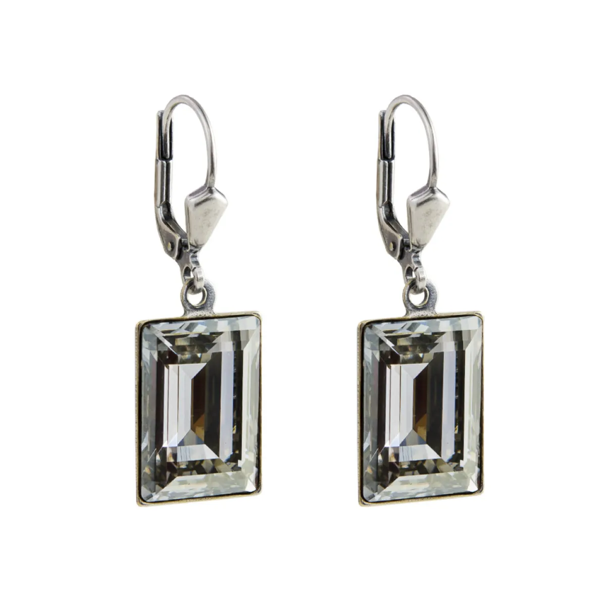 Tomfoolery Crystal Flip Hook Earrings Clearance