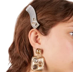 Tomfoolery Crystal Studded Hair Clip Clearance
