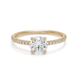 Tomfoolery 1ct Eleonore Pave Round Brilliant Diamond Ring Clearance
