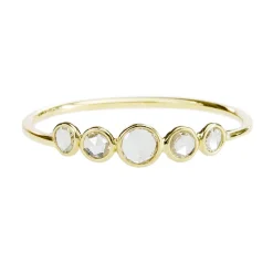 Tomfoolery 18ct Gold Five Round Rose Cut Diamond Ring Hot